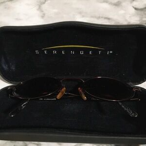 Serengeti Sunglasses with Black and Brown Frame